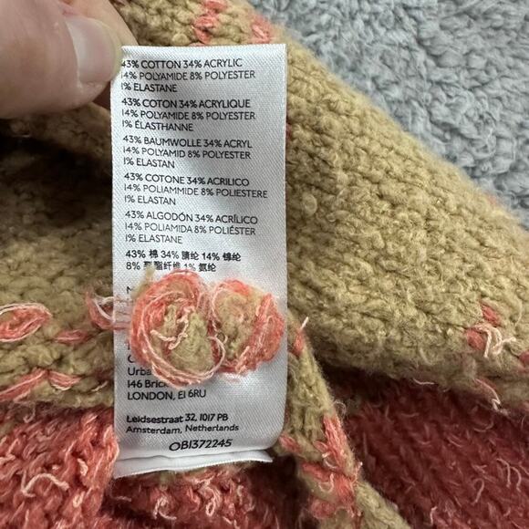 Anthropologie Pilcro Women's XS Knit Sweater Boxy Cut Color Block 3/4 Sleeves - Picture 7 of 12